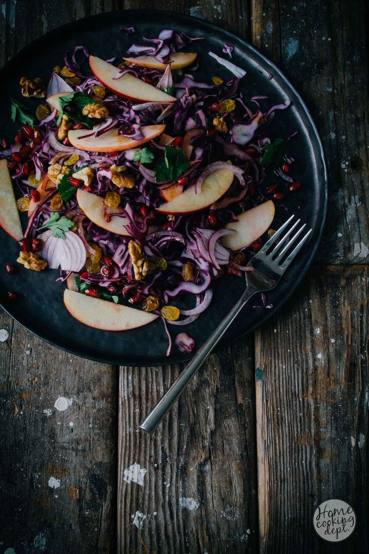 rode kool salade / red cabbage salad / Photography Homecooking dept.